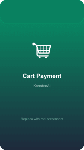 KonobarAI cart and payment options