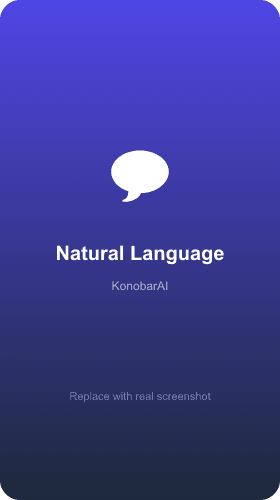 KonobarAI natural language ordering example